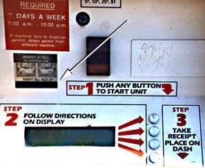 (Parking ticket dispenser)